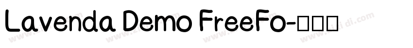 Lavenda Demo FreeFo字体转换
